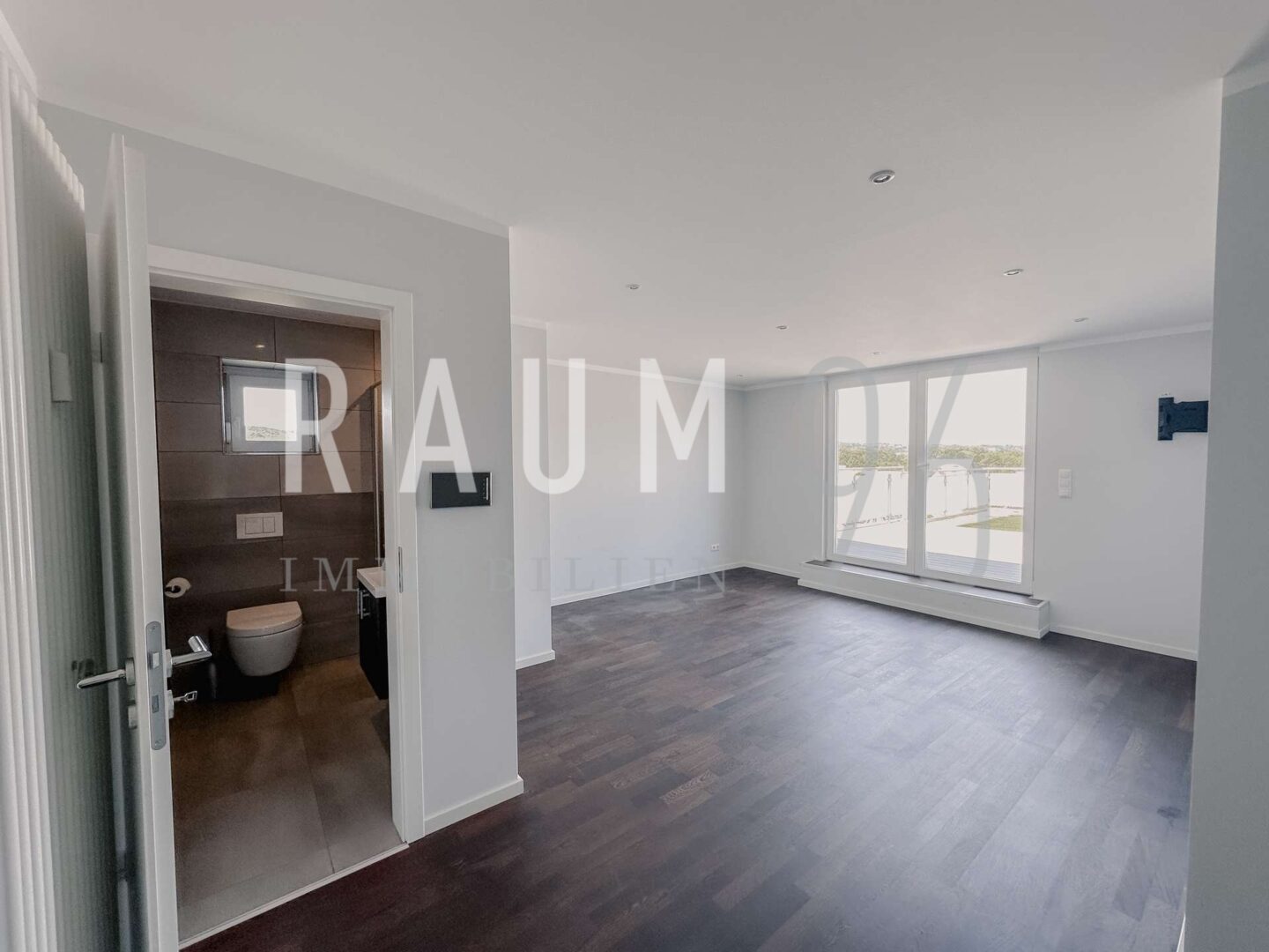 Schlafzimmer mit Bad