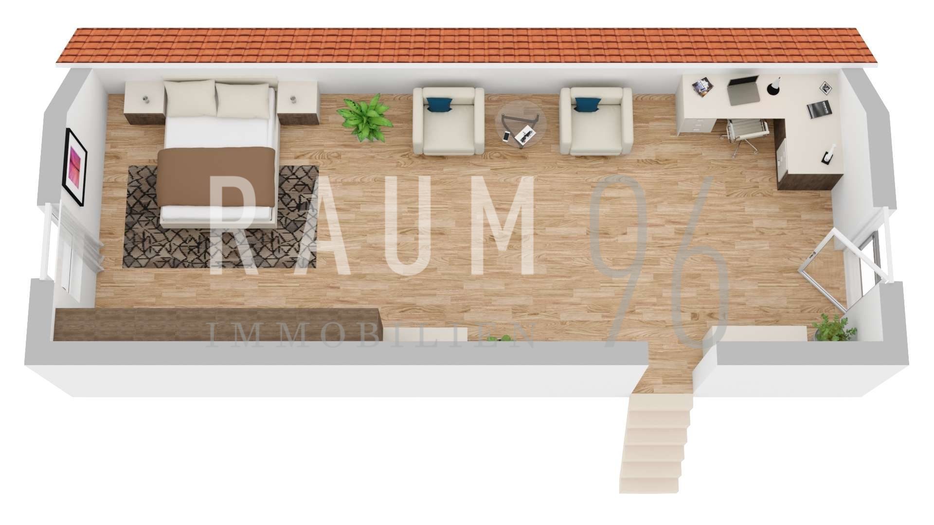 Grundriss ausgebauter Spitzboden
