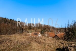 Aussicht vom Grundstück